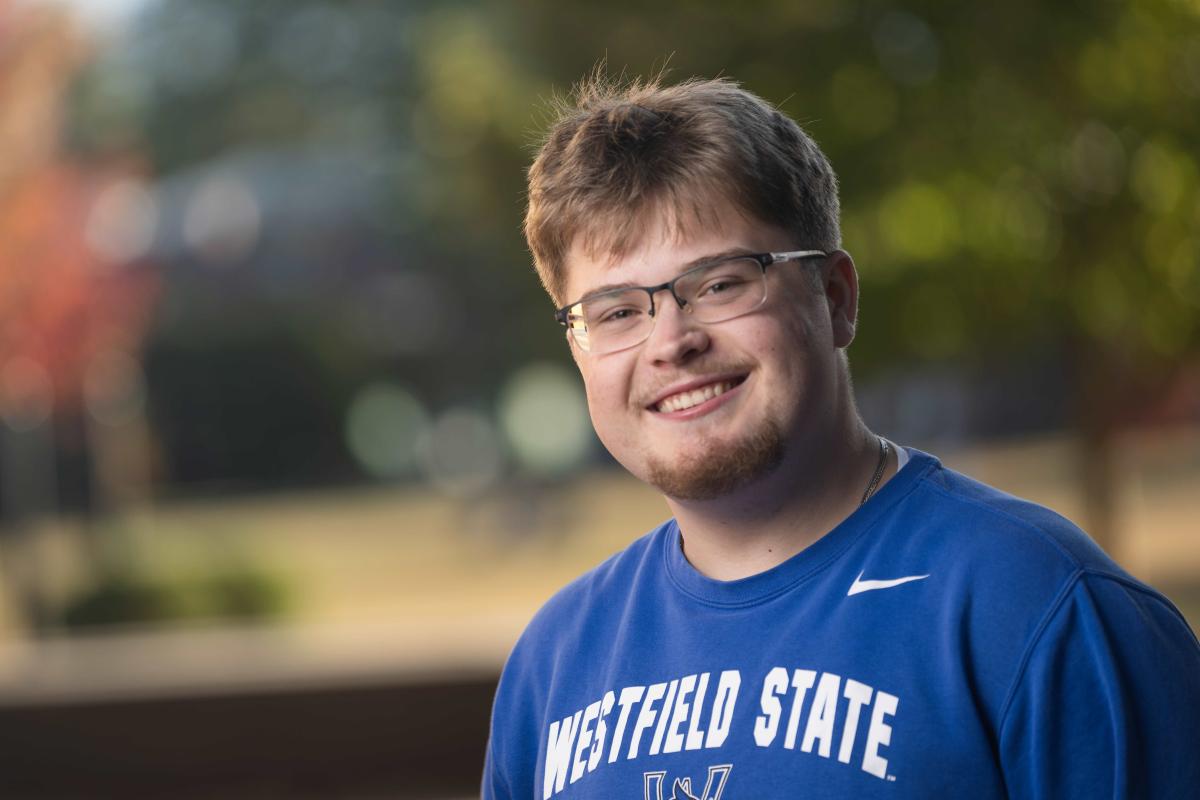 Westfield State student Austin Morgan