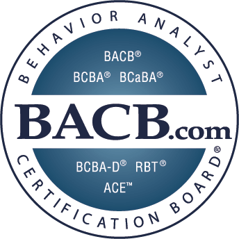 Behavior Tec. logo white and blue circle BACB.com
